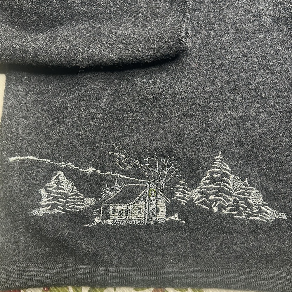 Woolrich Button Up Jacket With Embroidered Villag… - image 4